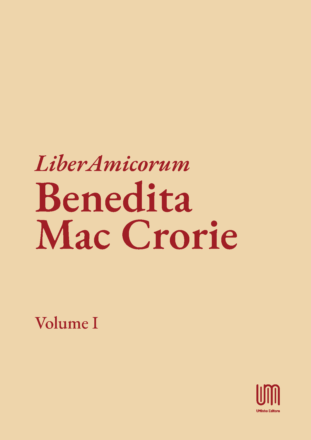 Imagen de portada del libro Liber Amicorum Benedita Mac Crorie Volume I