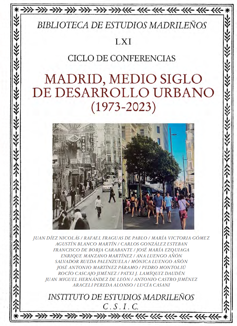 Imagen de portada del libro Madrid, medio siglo de desrrollo urbano (1973-2023)