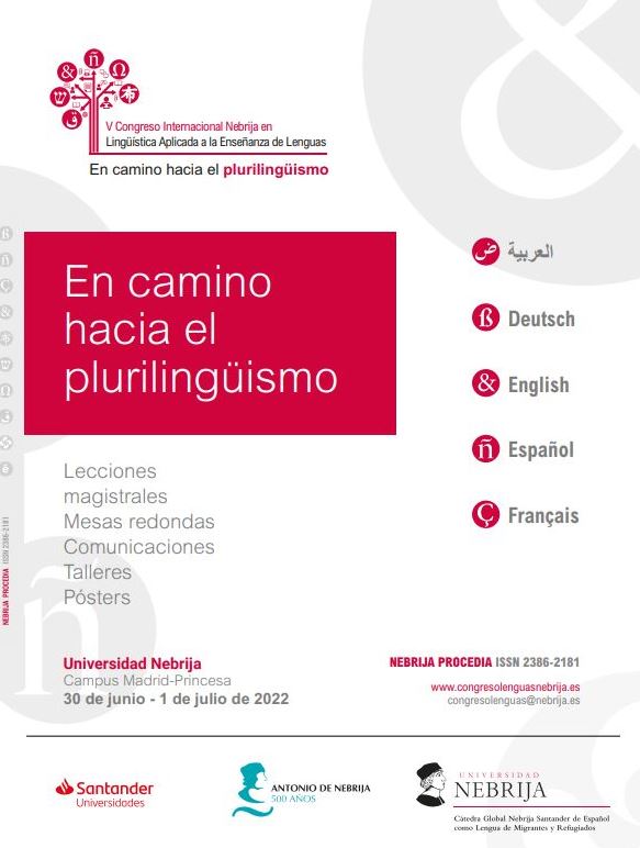 Imagen de portada del libro Actas del V Congreso Internacional Nebrija en Lingüística Aplicada a la Enseñanza de Lenguas