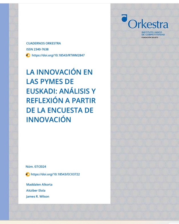 Imagen de portada del libro La innovación en las pymes de Euskadi