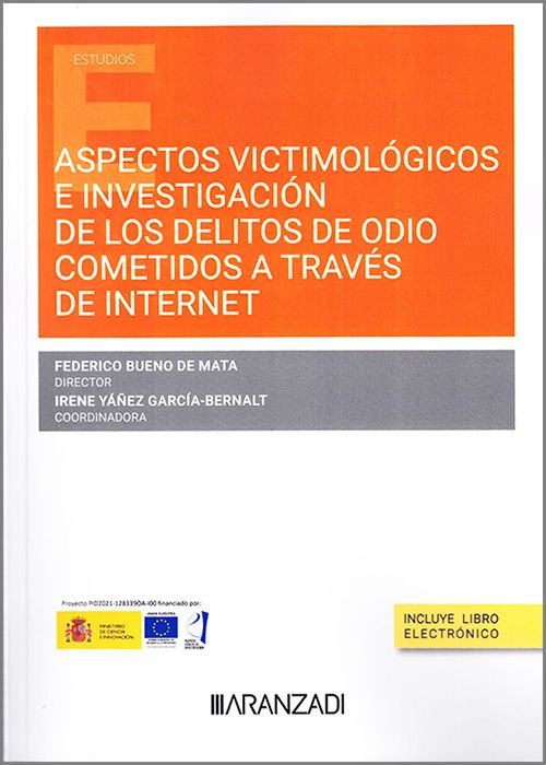 Imagen de portada del libro Aspectos victimológicos e investigación de los delitos de odio cometidos a través de internet