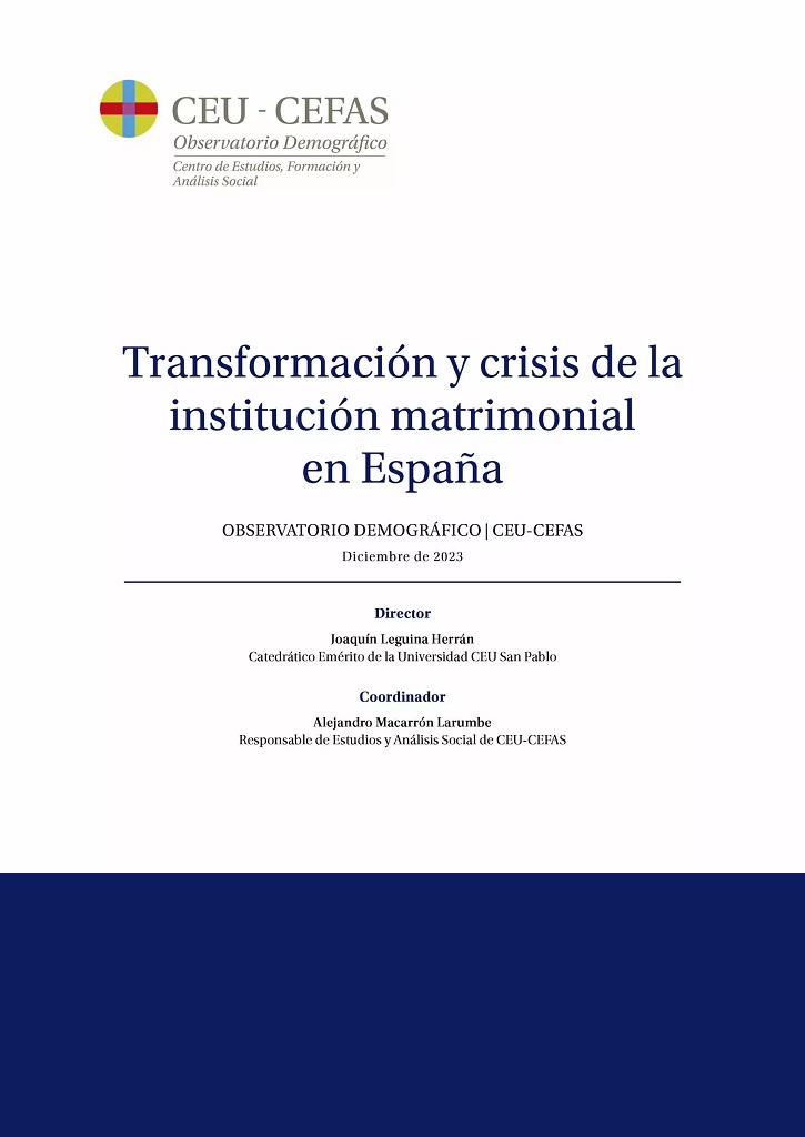 Imagen de portada del libro Transformación y crisis de la institución matrimonial en España