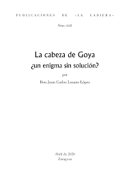 Imagen de portada del libro La cabeza de Goya