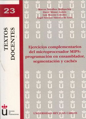 Imagen de portada del libro Ejercicios complementarios del microprocesador MIPS