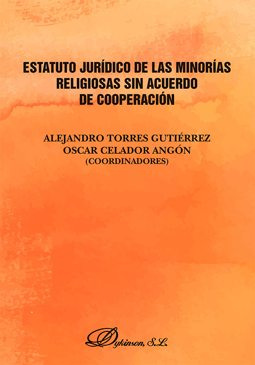 Imagen de portada del libro Estatuto jurídico de las minorías religiosas sin acuerdo de cooperación