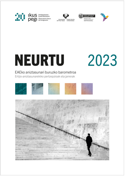 Imagen de portada del libro Neurtu 2023, EAEko aniztasunari buruzko barometroa