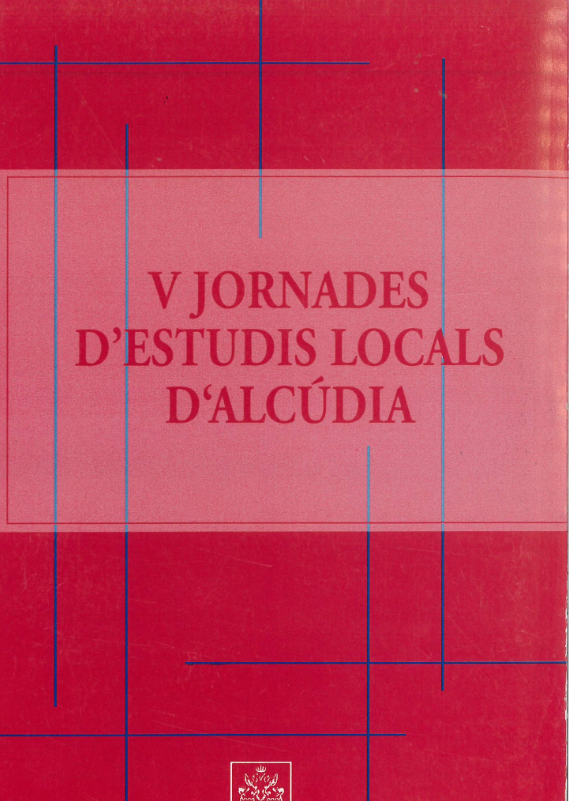 Imagen de portada del libro V Jornades d'Estudis Locals d'Alcúdia