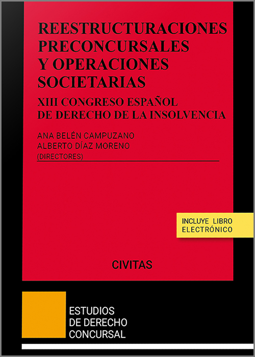 Imagen de portada del libro Reestructuraciones preconcursales y operaciones societarias