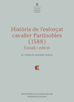 Imagen de portada del libro Història de l'esforçat cavaller partinobles (1588)