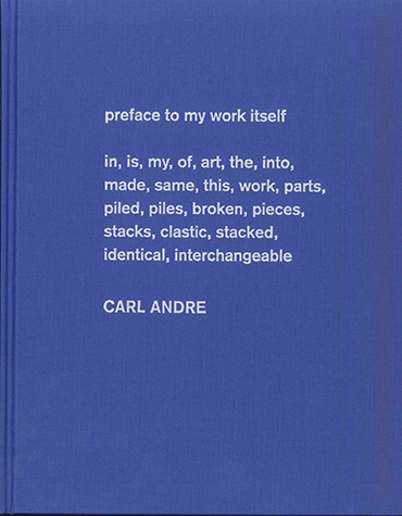 Imagen de portada del libro Carl Andre