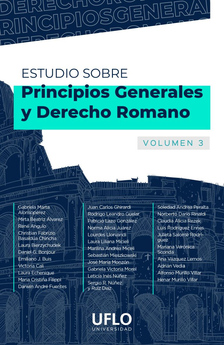 Imagen de portada del libro Estudio sobre principios generales y derecho romano. Vol. 3