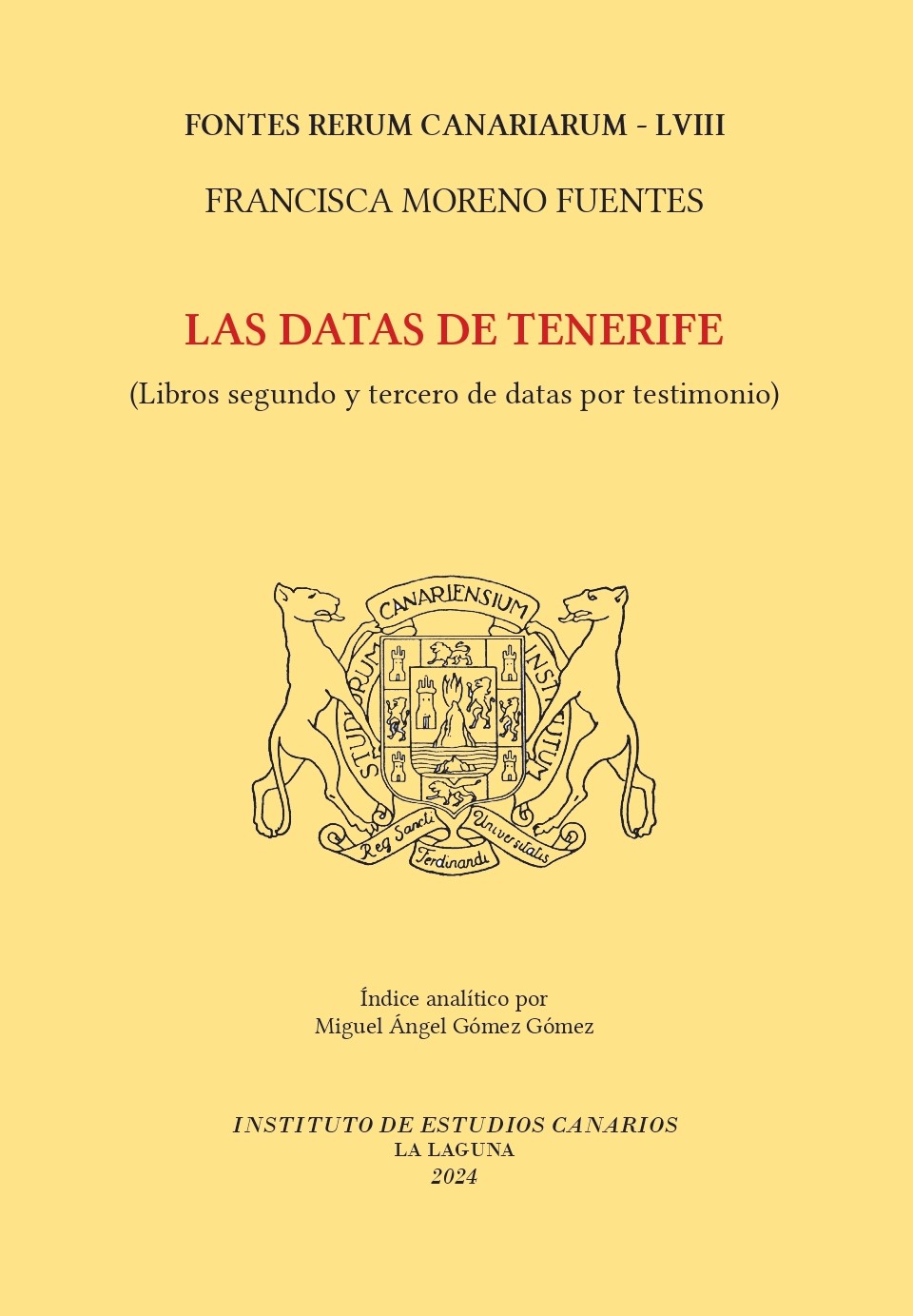 Imagen de portada del libro Las Datas de Tenerife