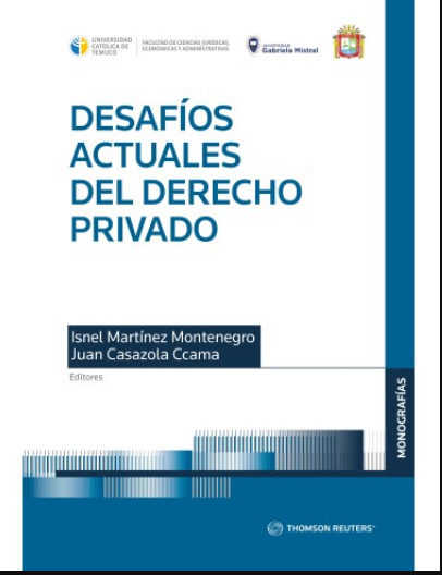 Imagen de portada del libro Desafíos actuales del Derecho Privado