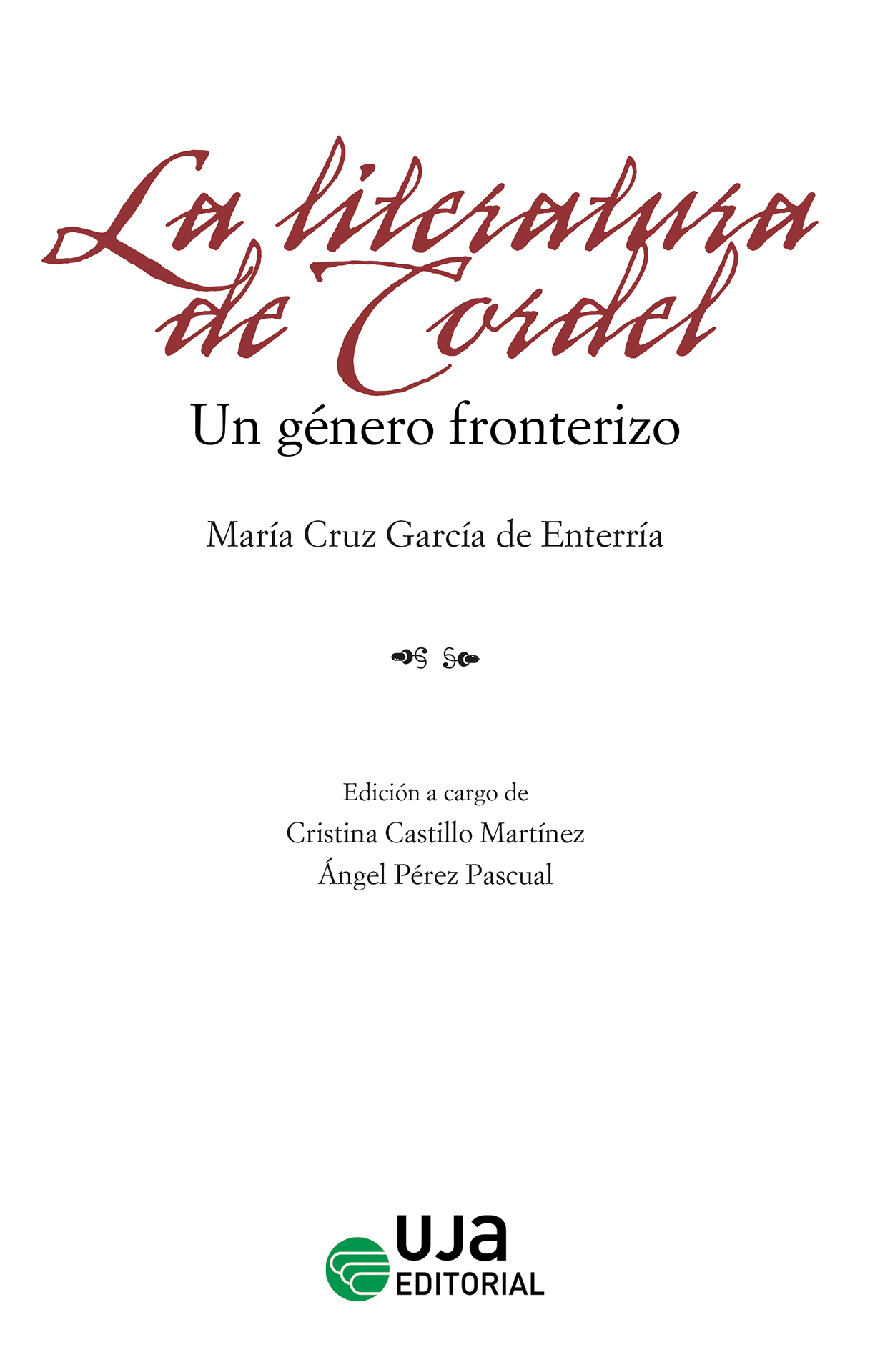 Imagen de portada del libro La literatura de cordel