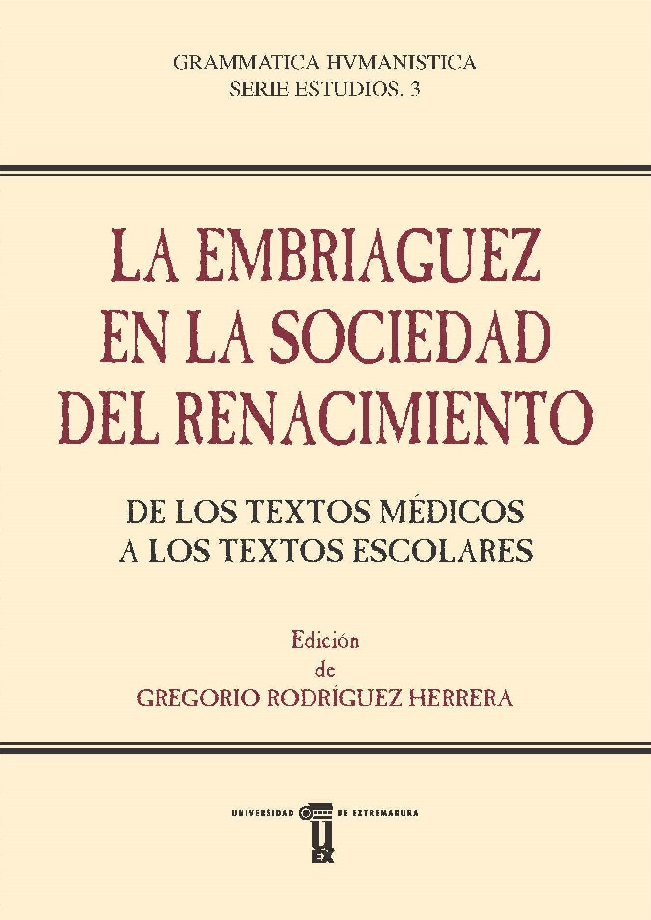 Imagen de portada del libro La embriaguez en la sociedad del Renacimiento