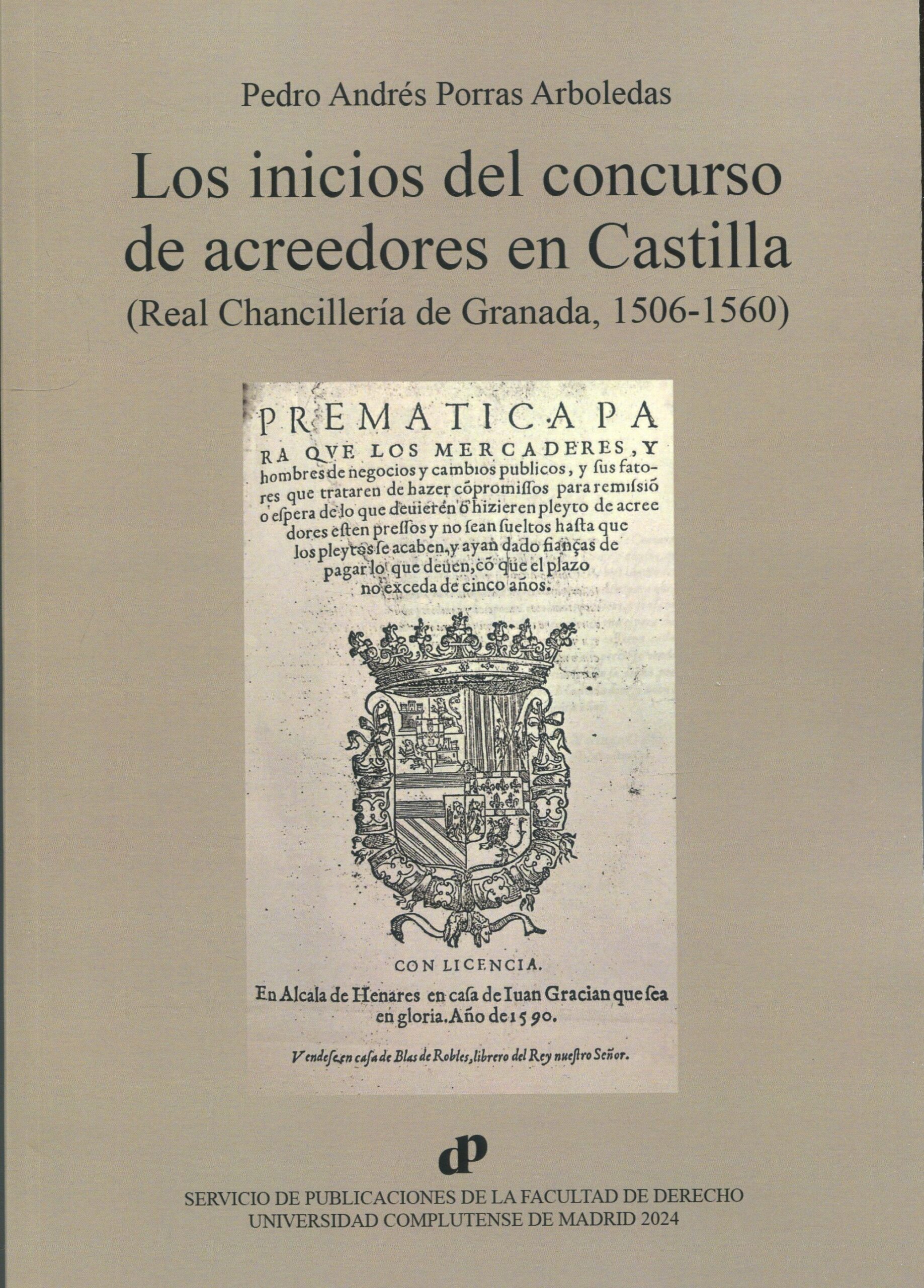 Imagen de portada del libro Los inicios del concurso de acreedores en Castilla