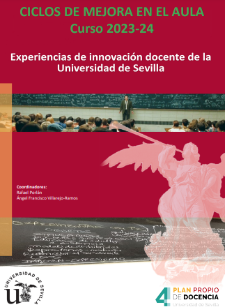 Imagen de portada del libro Ciclos de mejora en el aula. Curso 2023-24. Experiencias de Innovación Docente de la Universidad de Sevilla