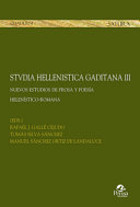 Imagen de portada del libro Studia hellenistica gaditana III