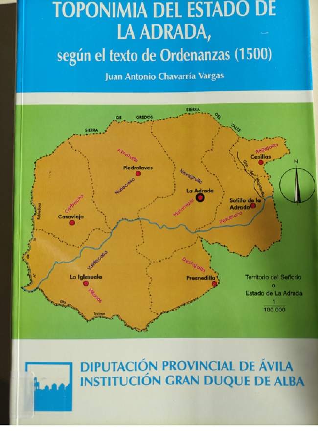 Imagen de portada del libro Toponimia del Estado de La Adrada