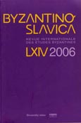 Imagen de portada de la revista Byzantinoslavica