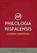 Imagen de portada de la revista Philologia hispalensis