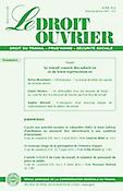 Imagen de portada de la revista Droit ouvrier