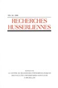 Imagen de portada de la revista Recherches Husserliennes