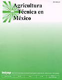 Imagen de portada de la revista Agricultura Técnica en México