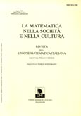 Imagen de portada de la revista La matematica nella Società e nella Cultura