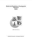 Imagen de portada de la revista BEIO, Boletín de Estadística e Investigación Operativa