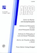 Imagen de portada de la revista Archiv für Rechts-und Sozialphilosophie, ARSP