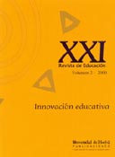 Imagen de portada de la revista XXI. Revista de educación