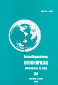 Imagen de portada de la revista Investigaciones geográficas (Chile)