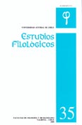 Imagen de portada de la revista Estudios filológicos