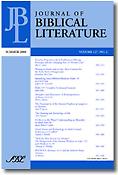 Imagen de portada de la revista Journal of Biblical Literature