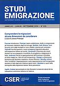 Imagen de portada de la revista Studi Emigrazione