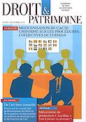 Imagen de portada de la revista Droit & Patrimoine