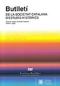 Imagen de portada de la revista Butlletí de la Societat Catalana d'Estudis Històrics