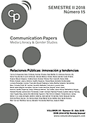 Imagen de portada de la revista Communication papers