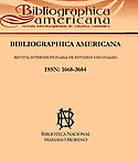 Imagen de portada de la revista Bibliographica americana