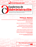 Imagen de portada de la revista Cuadernos de administración