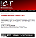 Imagen de portada de la revista Informe Científico Técnico UNPA