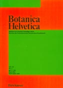 Imagen de portada de la revista Botanica helvetica