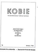 Imagen de portada de la revista Kobie. Paleoantropología y ciencias naturales