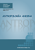 Imagen de portada de la revista Antropología Andina