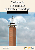 Imagen de portada de la revista Cuadernos de RES PUBLICA en derecho y criminología