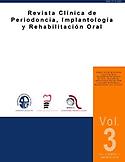 Imagen de portada de la revista Revista clínica de periodoncia, implantología y rehabilitación oral