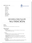 Imagen de portada de la revista Revista chilena de nutrición