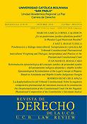 Imagen de portada de la revista Revista de Derecho de la U.C.B.