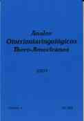 Imagen de portada de la revista Anales otorrinolaringológicos ibero-americanos